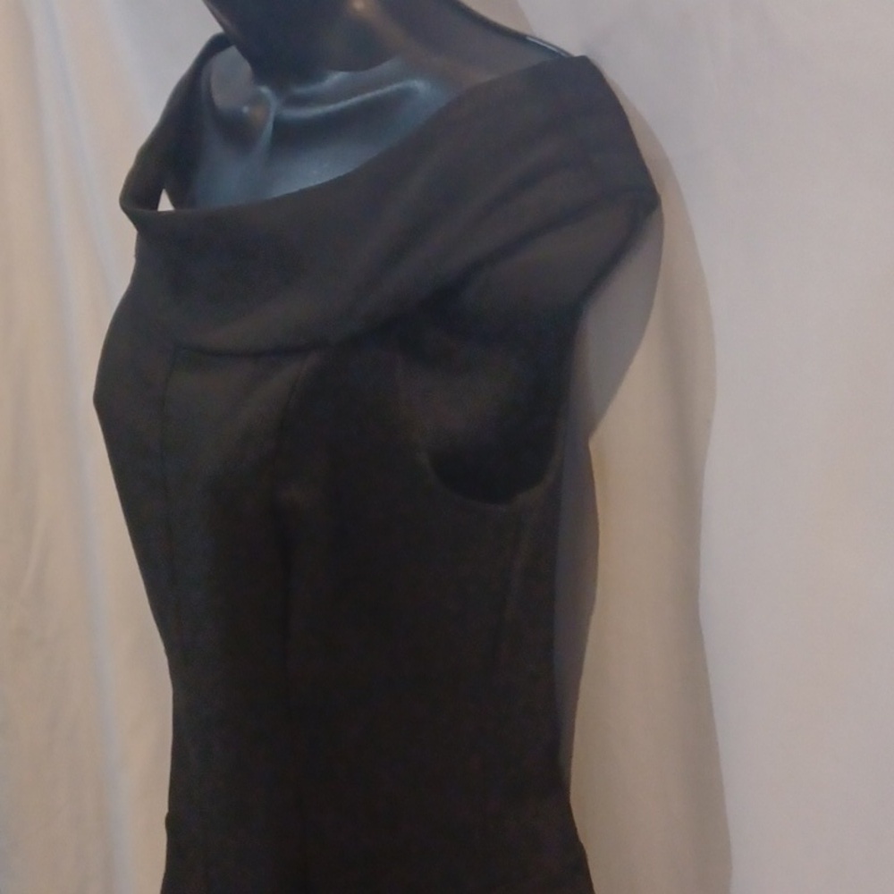 Ruby Rox Vintage y2K Black Fit & Flare Dress Hot Pink Crinoline Size 9 - Picture 4 of 9